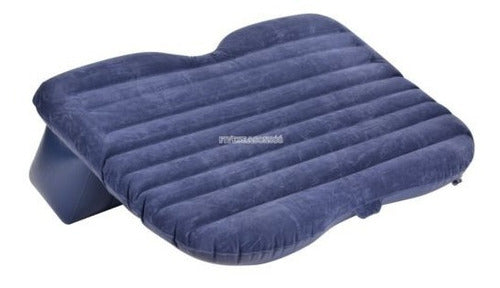 Coche Inflable Azul Oscuro Colchón - Air Bed Extended Backrest 1