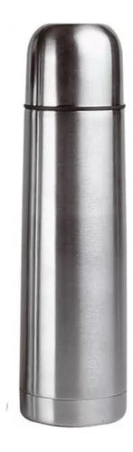 Serbazares Termo Bala Acero Inox 0.5 Medio Litro Tapon Matero Negro 0