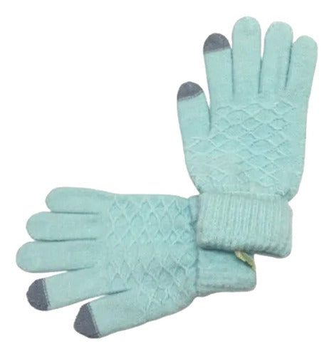 Women's Textured Touch Screen Acrylic Chenille Gloves Su22358 Maple Fast Shipping 0