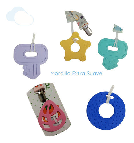 Tato Silicone Sensory Pacifier Holder Teether 21