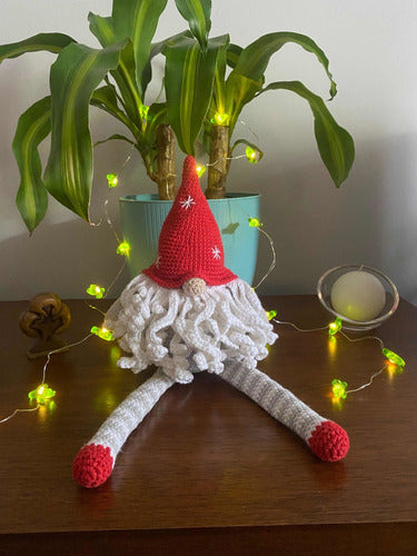 Pequemau Gnomo Navideño Tejido A Crochet Amigurumi 3