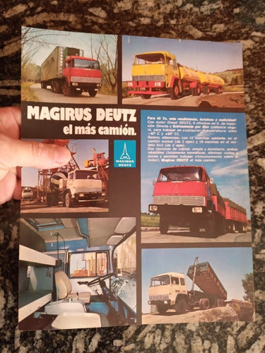 Antiguo Folleto Camiones Magirus Deutz No Manual Impres 1972 0