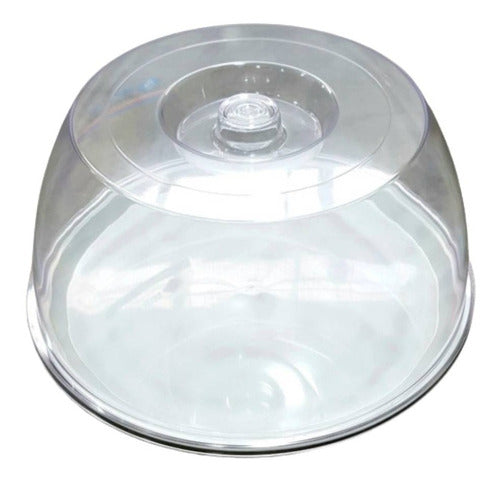 Deses Plast Campana Tortera Cristal Con Plato 28,5 Cm 0