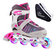 Papaison Professional Aluminum Roller Skates with LED Light Wheels (Siliconized) 0