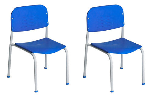Pack of 2 Piccolo School Plastic Reinforced Infant Chairs 6