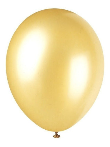 Cotillón Eli 50 Pearl Gold Balloons 10 IN Casamento Fiesta Deco 0