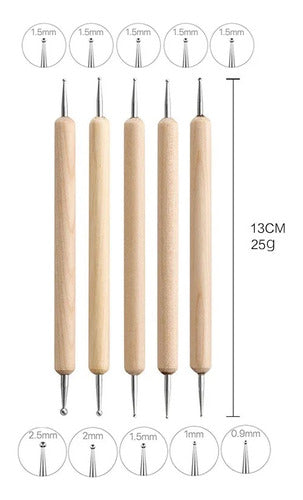 Deco Estrella Kit X36 Pottery Tools for Clay Ceramic Stamps 3