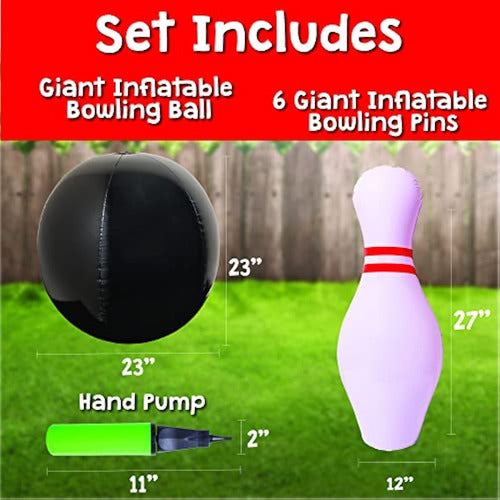 Island Genius Juego De Bolos Inflable Gigante Para 1