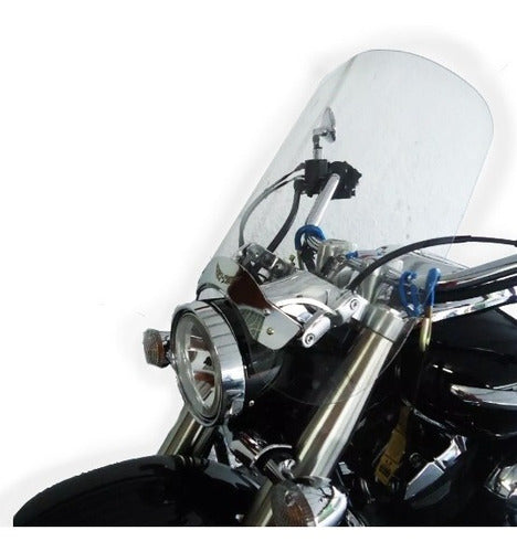 Bolha Para-brisa Motovisor Fatline Midnight Star 950 Cristal 0