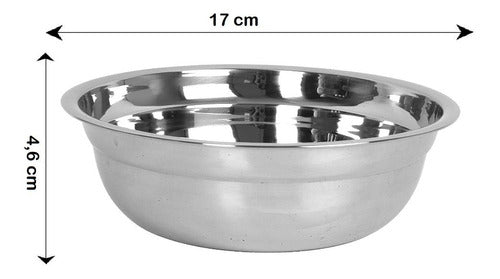 Set X50 Ensaladera Acero Inoxidable Bowl 17cm Liviana 4