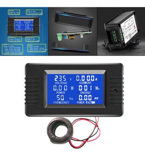 Voltímetro De Amperímetro De Fechamento Digital Ac 80 ~ 260v 2