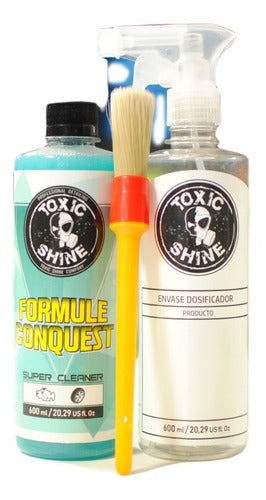 Toxic Shine Kit Limpieza Exterior Formule Conquest 600cc 0