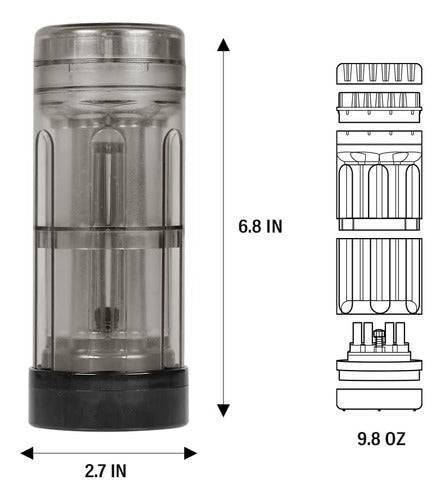 Horns Bee Portable Herb Grinder with 6 Cones at the Same Time 3