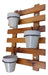 Beija Flor Jardín y Deco Vertical Wooden Garden Panel + 3 Hanging Pots 0