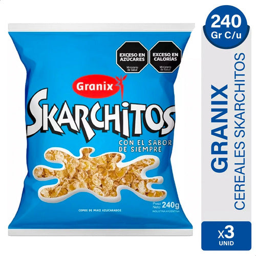 Skarchitos Sugar-coated Corn Flakes Granix - Pack of 3 0