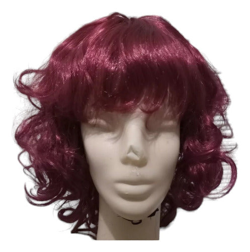 Peluca Corta Anime Borgoña Unica B La Parti Wigs! 0