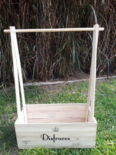 Perchero Infantil Con Cajon De Madera 5