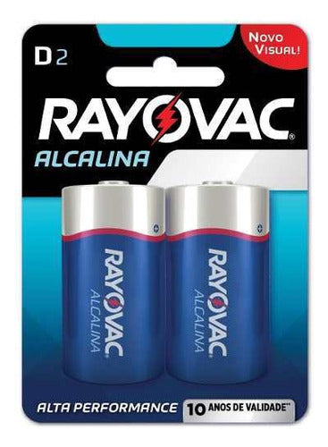 Rayovac D Alkaline Batteries Pack of 8 1