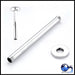 Vertical Ceiling Shower Arm Chrome Steel 20cm + Rosette 1