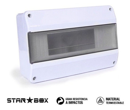 Starbox Caja Para Termicas Tapa Aplicar Embutir 2-4 Modulos 4