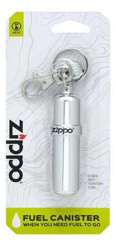 Zippo Portable Aluminum Fluid Canister Keychain with Swivel Clip 0