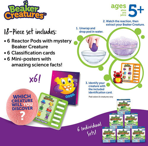 Recursos De Aprendizagem De Brinquedos Beaker Creatures Reac 5