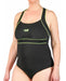 Speed Women's One-Piece Swimsuit with Fine Contrasting Trims - Plus Sizes 12