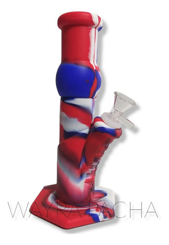 WAYRA PACHA Silicone Bong with Glass Ice Catcher 11