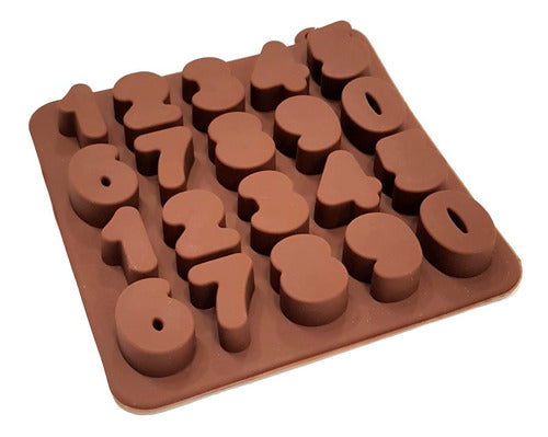 Fullfesta Silicone Number Mold for Chocolates and Bombons 0