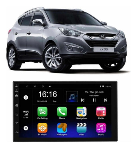 Multimedia 7 Android Hyundai Tucson Wifi Waze Cámara Reversa 0