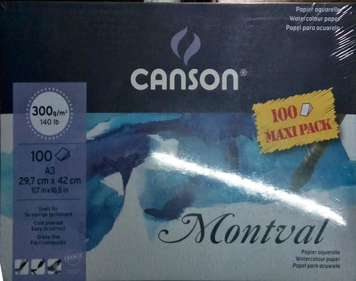 Canson Montval Block Grano Fino 29.7 X 42 Cm 300 Grs 100 H 0