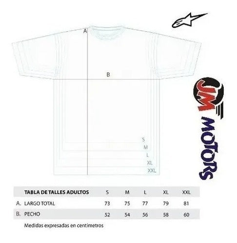 Alpinestars Official Wordmark Tee Gray or White 3