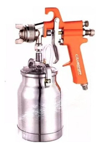 Lüsqtoff AS-1050 Paint Spray Gun with Compressor 1 Liter 0