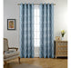 Miuco Dusty Blue Semi-Transparent Embroidered Moroccan Curtains 1