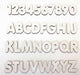 6 Alfabetos E Núm Mdf Madeira 5cm 216 Letras E Número Branco 1