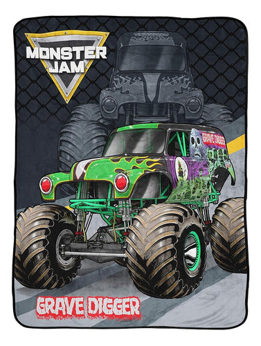 Jay Franco Monster Jam Slash Throw Blanket - 46 x 60 Inches, Car 0