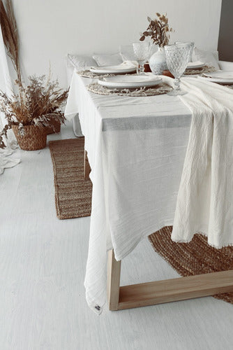 Venice Tablecloth 100% Cotton 400x180 Various Colors 6