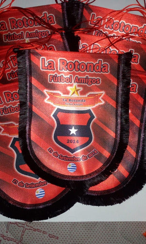 Banderines 16x20 Tela Mate Con Fleco Por 50 2