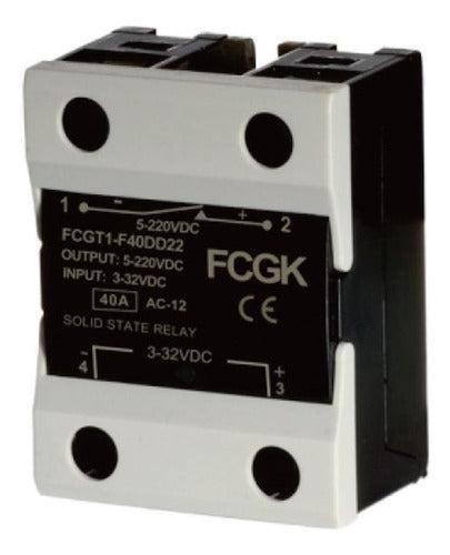 FCGK Solid State Relay 40A DC 5 to 220 VDC 0