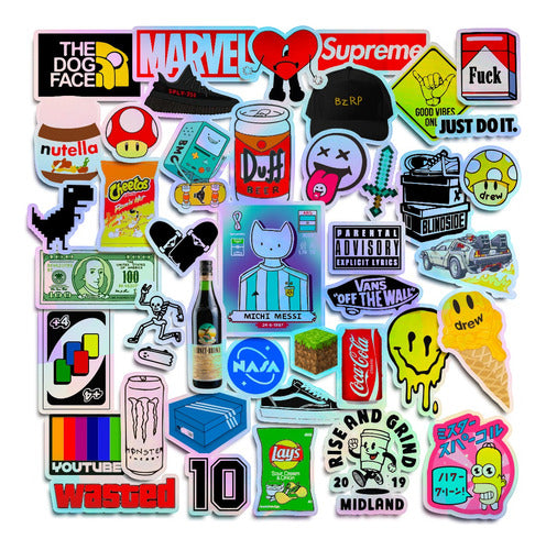 Stickers Dublin 45 Stickers Aesthetic Termo Stanley Vinilos Planchas Calcos 0