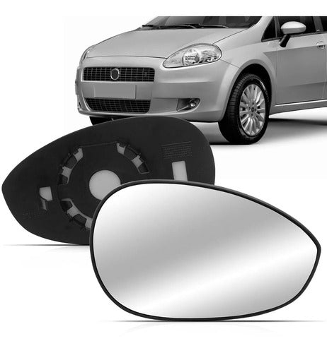 FTM Mirror Glass with Base for Fiat Punto 2007 to 2017 0