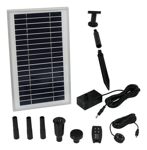 Sunnydaze Solar Powered Water Pump And Panel Kit With Battery 4