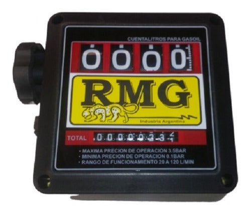 RMG Mechanical Liter Counter for Gas Oil 4/8 Digits Force 0