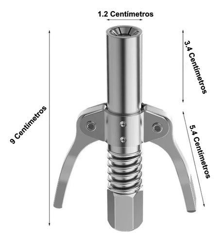 Bico Flexível Lubrificação Graxeira Aplicador Graxa Trava 1