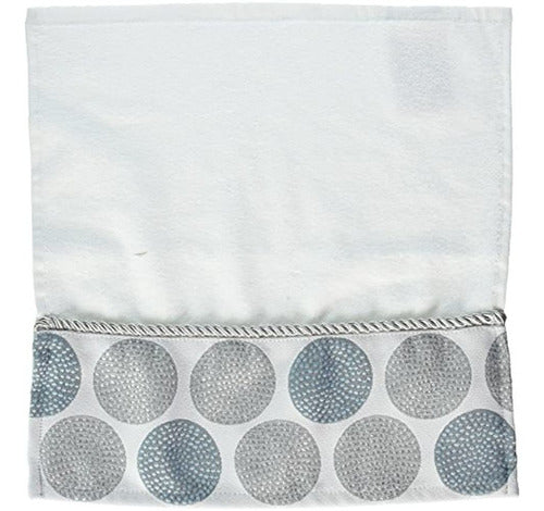 Colección Avanti Linens Dotted Circles, Toallita, Blanco 0