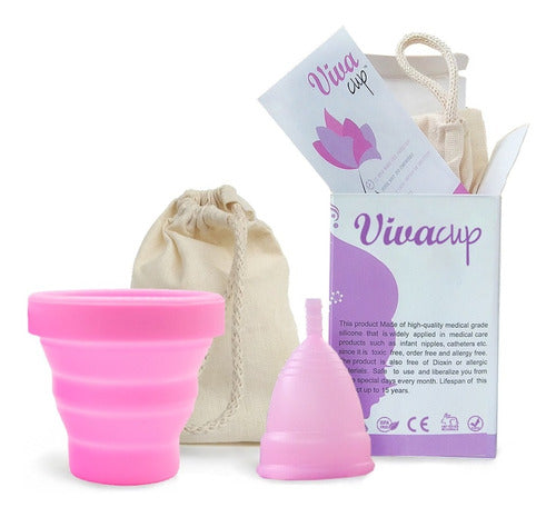 Vivacup Menstrual Cup + Pouch + Sterilizing Cup 9