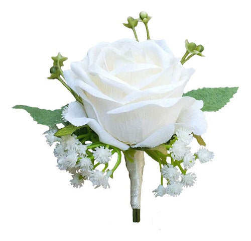 Ramo De Novia Muñeca Corsage Novio Boutonniere Boda Decoraci 3