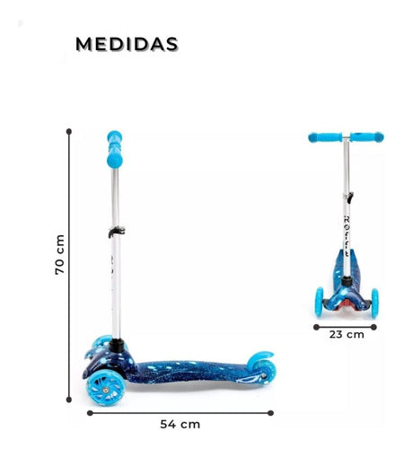 Rodaditos 3-Wheel LED Light Scooter - Reinforced Aluminum 4