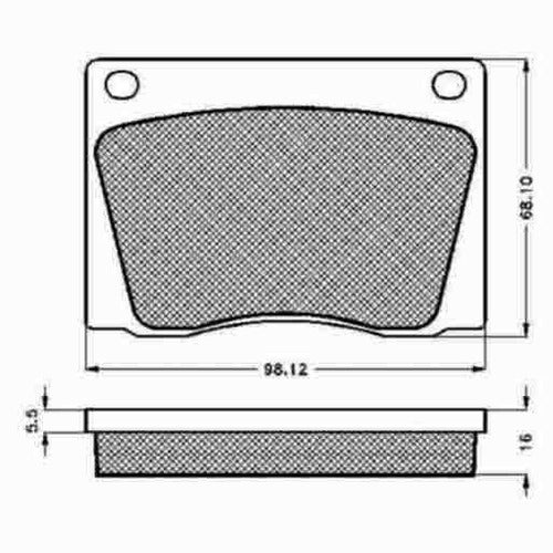 Truck Front Brake Pad by Cobreq - Set of 4 0