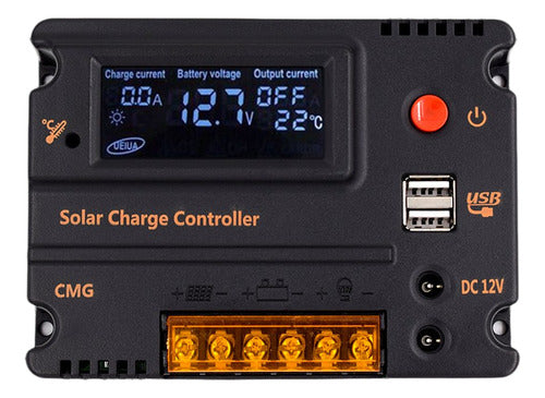 COSSCCI 10A 12V 24V Dual Intelligent Solar Charge Controller 0